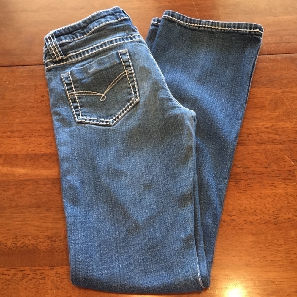 Blue Asphalt bootcut jeans. Size 7